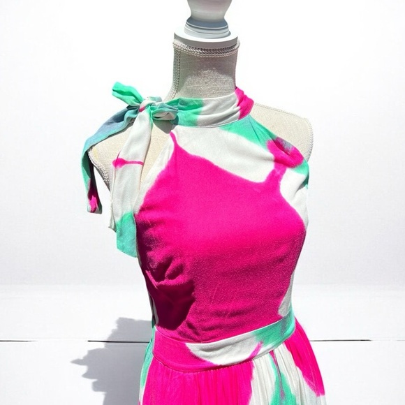 🌻Busayo Tie Dye Halter Dress | Size 0 | $415 Retail - Picture 4 of 12